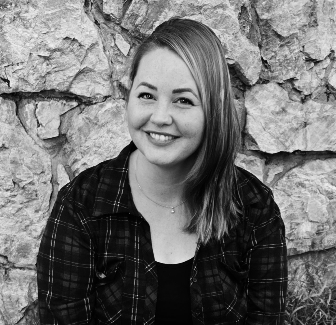 black and white photo of Alisa